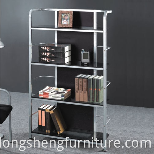 Glass Bookcases Modular Corner Bookshelf With Drawer
